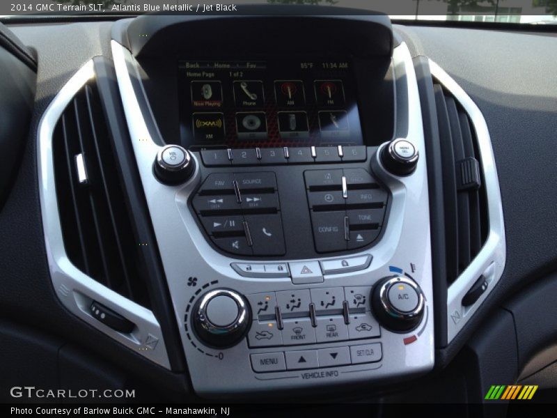 Atlantis Blue Metallic / Jet Black 2014 GMC Terrain SLT