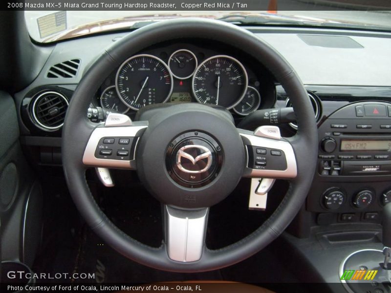 Copper Red Mica / Tan 2008 Mazda MX-5 Miata Grand Touring Hardtop Roadster