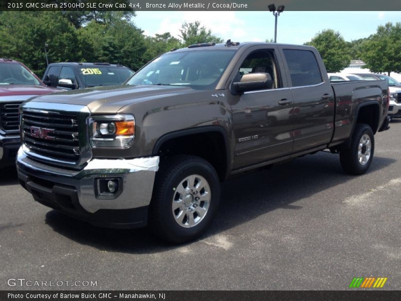 Bronze Alloy Metallic / Cocoa/Dune 2015 GMC Sierra 2500HD SLE Crew Cab 4x4