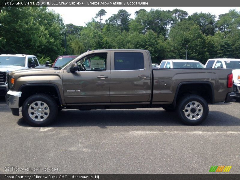 Bronze Alloy Metallic / Cocoa/Dune 2015 GMC Sierra 2500HD SLE Crew Cab 4x4