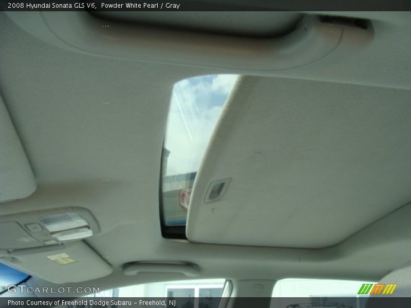 Powder White Pearl / Gray 2008 Hyundai Sonata GLS V6