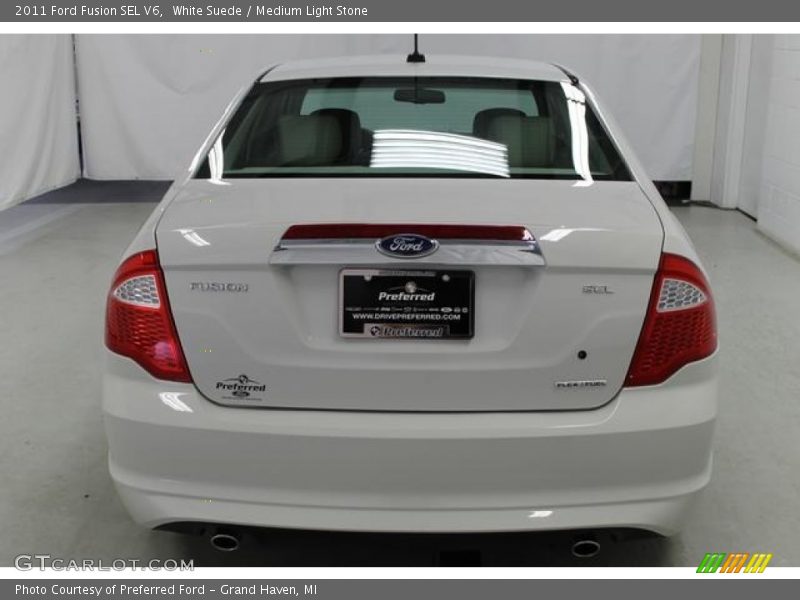 White Suede / Medium Light Stone 2011 Ford Fusion SEL V6