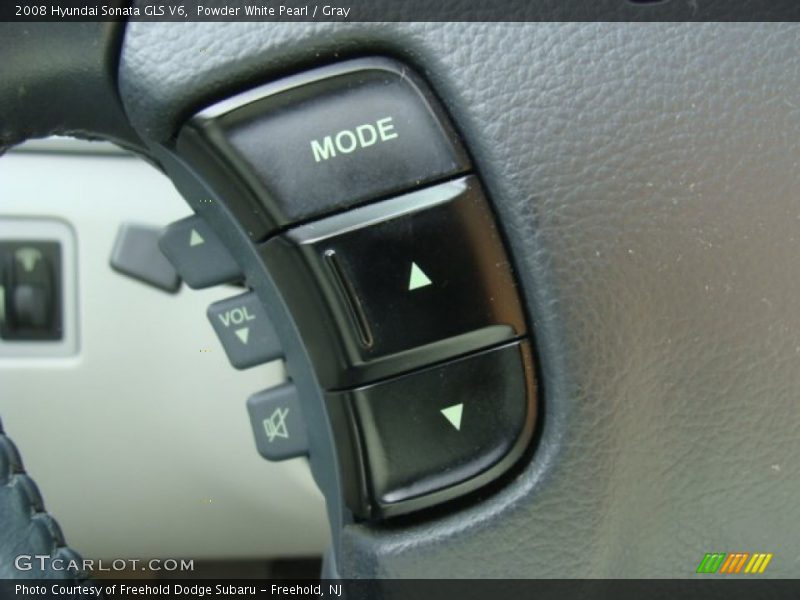 Powder White Pearl / Gray 2008 Hyundai Sonata GLS V6