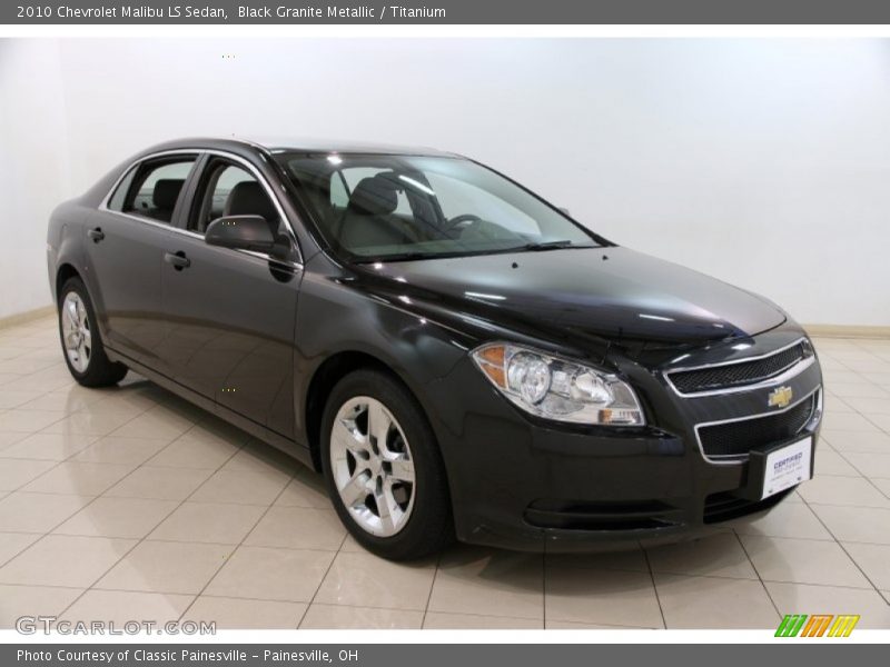 Black Granite Metallic / Titanium 2010 Chevrolet Malibu LS Sedan