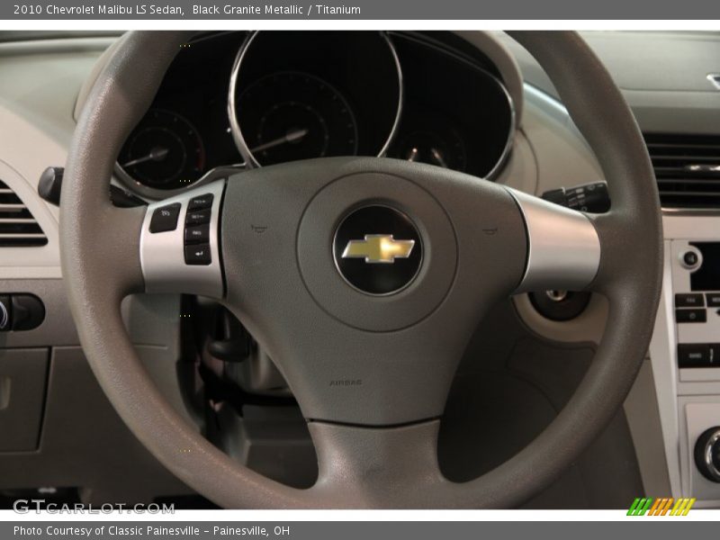 Black Granite Metallic / Titanium 2010 Chevrolet Malibu LS Sedan