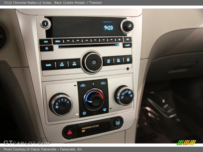 Black Granite Metallic / Titanium 2010 Chevrolet Malibu LS Sedan