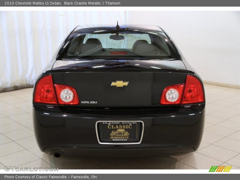 Black Granite Metallic / Titanium 2010 Chevrolet Malibu LS Sedan