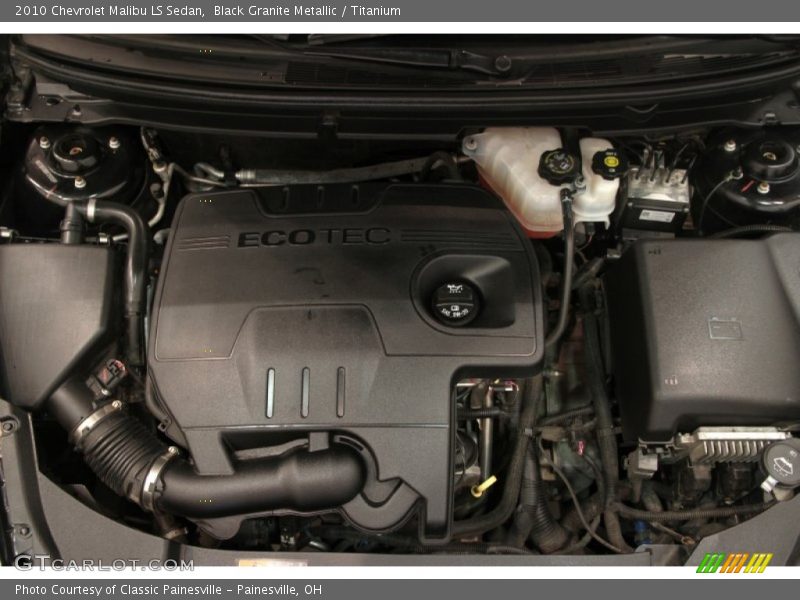 Black Granite Metallic / Titanium 2010 Chevrolet Malibu LS Sedan