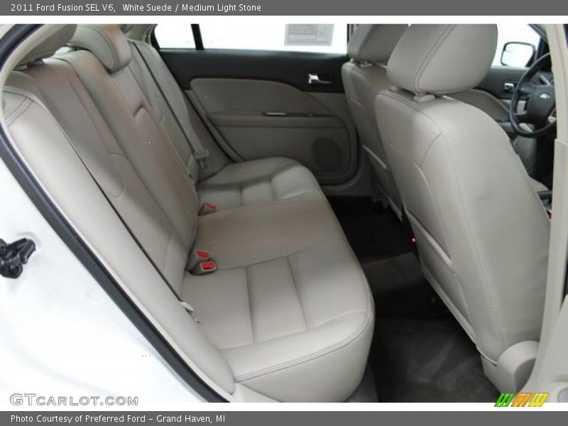 White Suede / Medium Light Stone 2011 Ford Fusion SEL V6