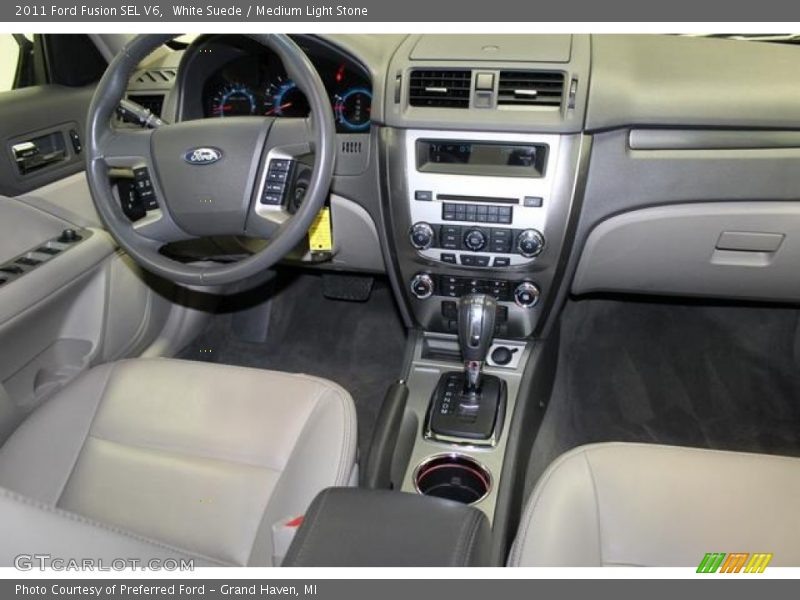 White Suede / Medium Light Stone 2011 Ford Fusion SEL V6