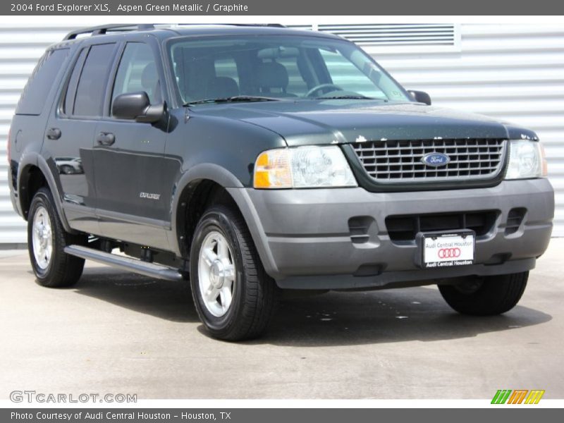 Aspen Green Metallic / Graphite 2004 Ford Explorer XLS