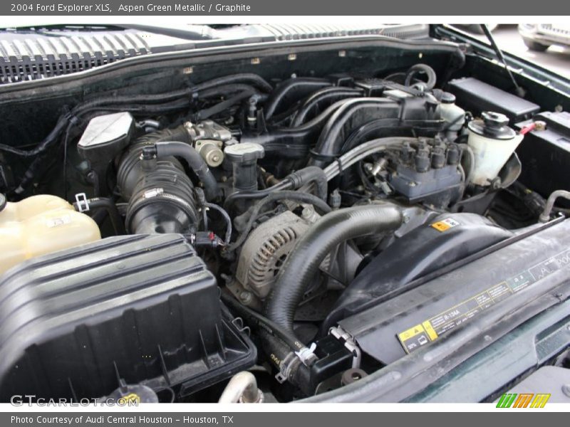Aspen Green Metallic / Graphite 2004 Ford Explorer XLS