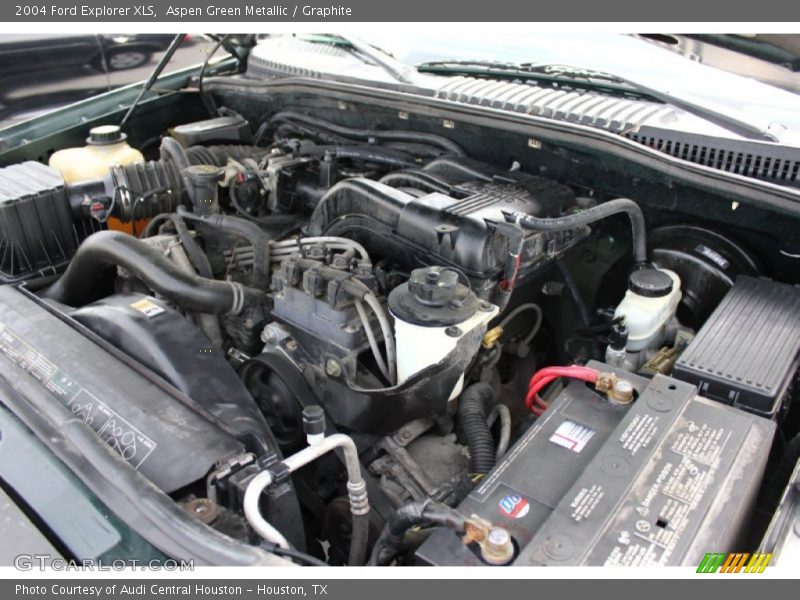 Aspen Green Metallic / Graphite 2004 Ford Explorer XLS