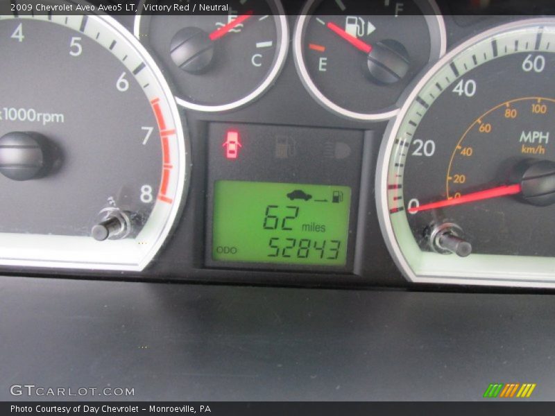 Victory Red / Neutral 2009 Chevrolet Aveo Aveo5 LT