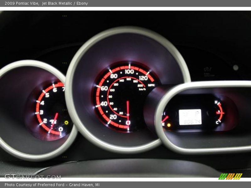 Jet Black Metallic / Ebony 2009 Pontiac Vibe