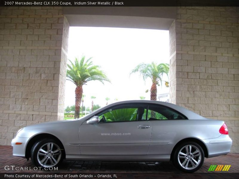 Iridium Silver Metallic / Black 2007 Mercedes-Benz CLK 350 Coupe