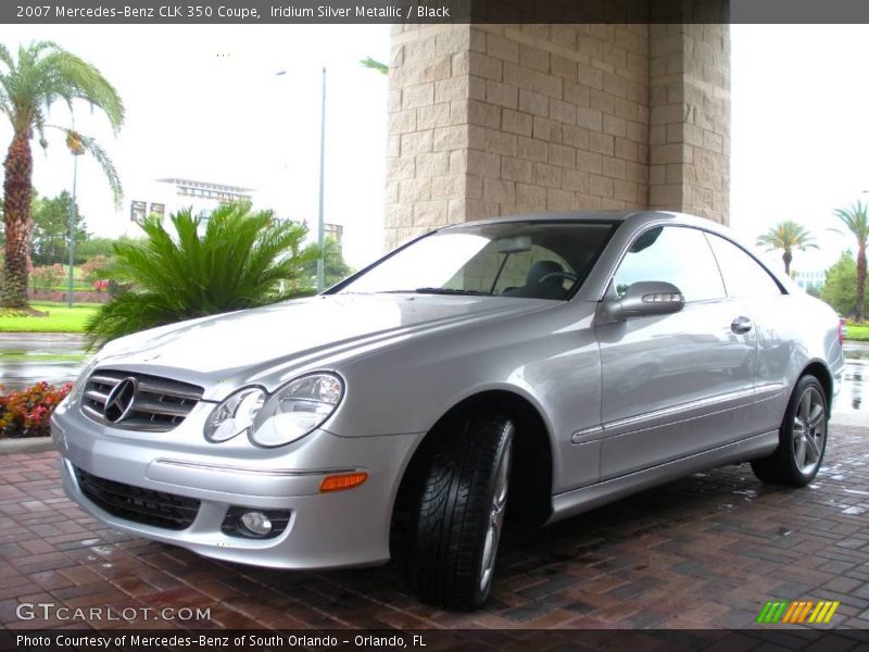 Iridium Silver Metallic / Black 2007 Mercedes-Benz CLK 350 Coupe