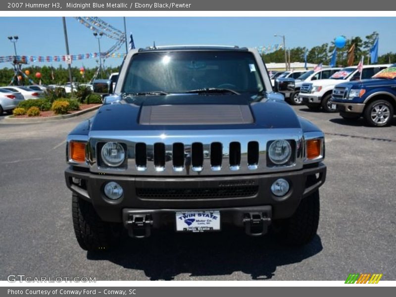Midnight Blue Metallic / Ebony Black/Pewter 2007 Hummer H3