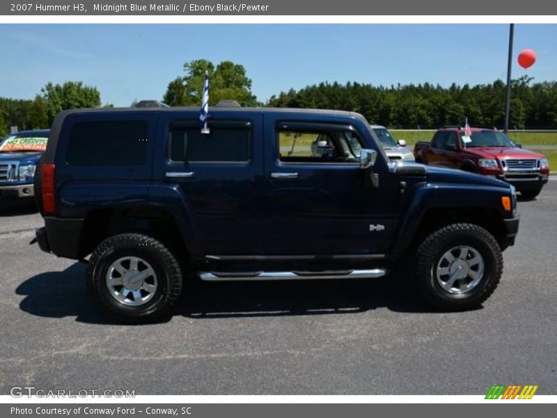 Midnight Blue Metallic / Ebony Black/Pewter 2007 Hummer H3