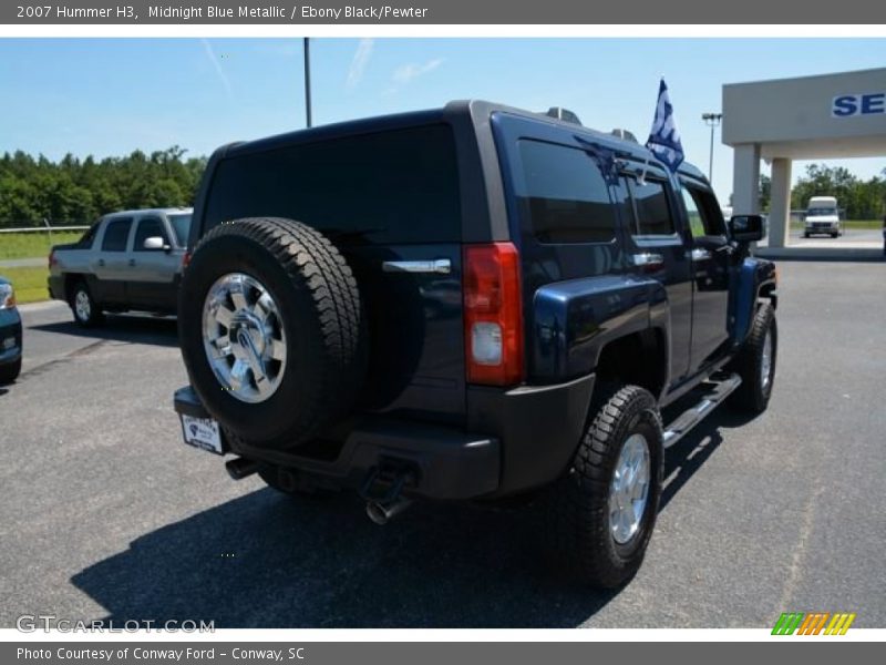 Midnight Blue Metallic / Ebony Black/Pewter 2007 Hummer H3