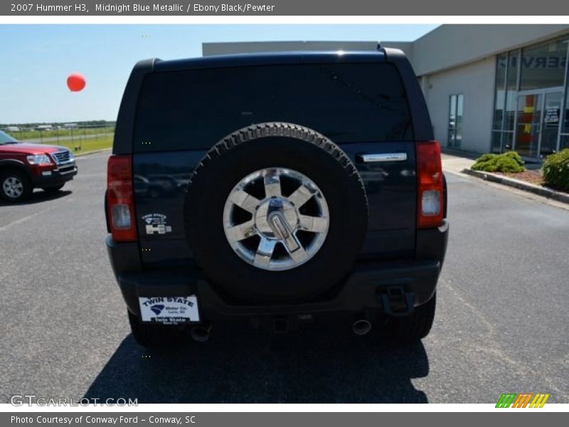Midnight Blue Metallic / Ebony Black/Pewter 2007 Hummer H3