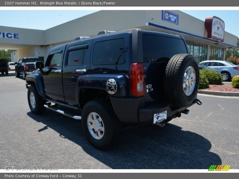 Midnight Blue Metallic / Ebony Black/Pewter 2007 Hummer H3