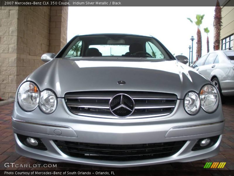 Iridium Silver Metallic / Black 2007 Mercedes-Benz CLK 350 Coupe