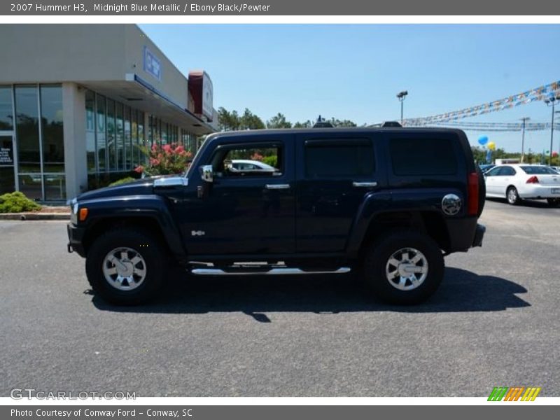 Midnight Blue Metallic / Ebony Black/Pewter 2007 Hummer H3