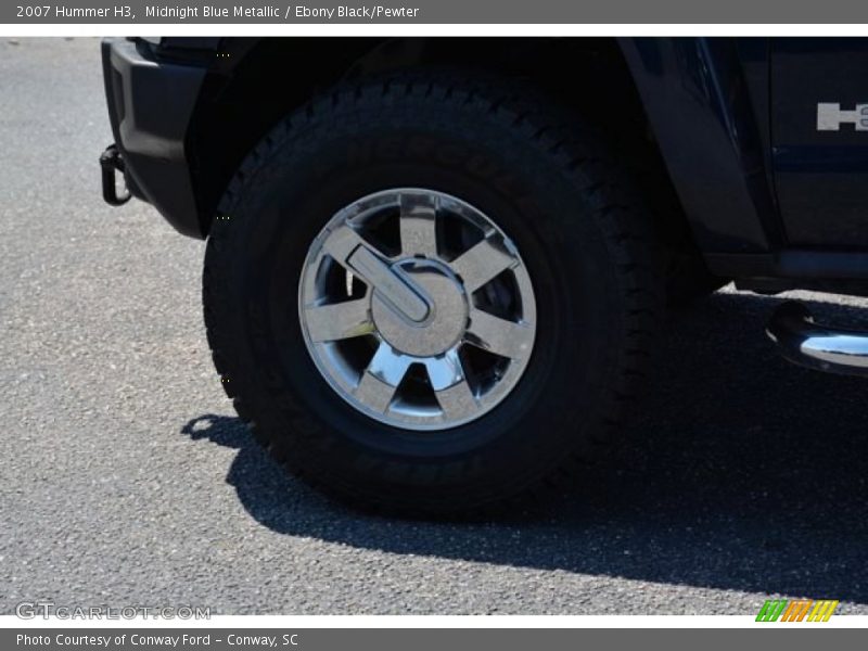 Midnight Blue Metallic / Ebony Black/Pewter 2007 Hummer H3