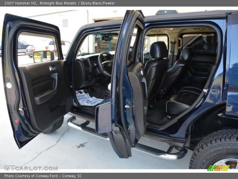 Midnight Blue Metallic / Ebony Black/Pewter 2007 Hummer H3