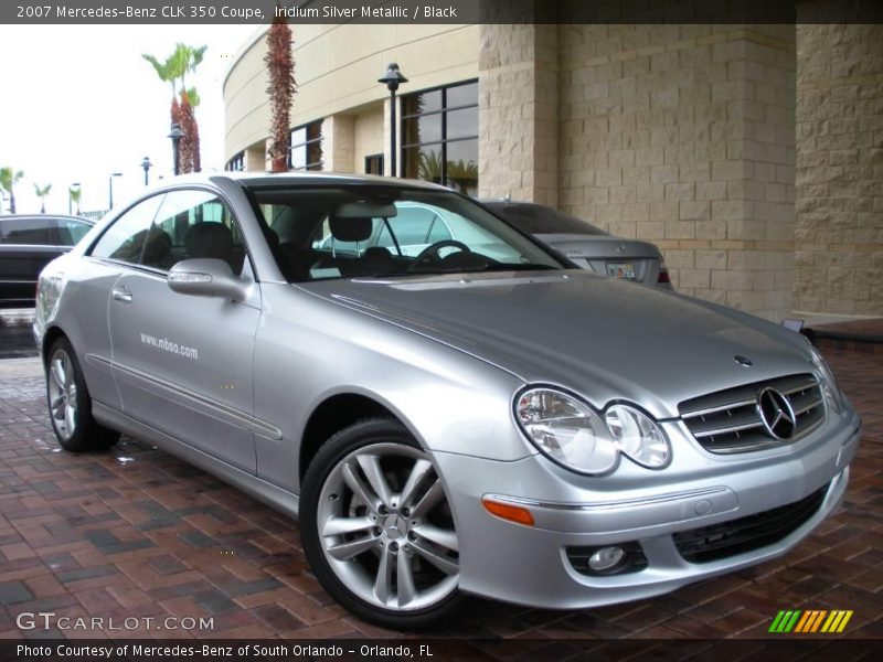 Iridium Silver Metallic / Black 2007 Mercedes-Benz CLK 350 Coupe