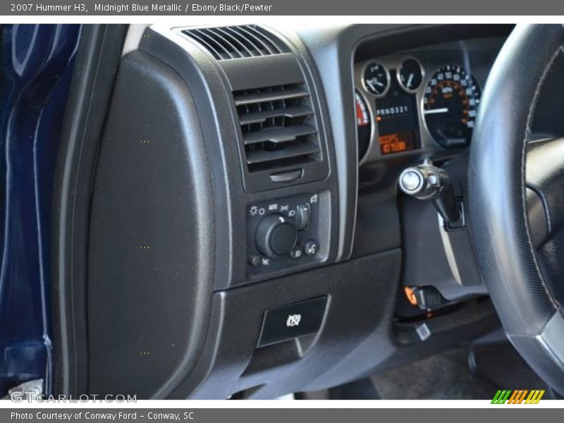 Midnight Blue Metallic / Ebony Black/Pewter 2007 Hummer H3