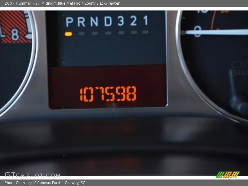 Midnight Blue Metallic / Ebony Black/Pewter 2007 Hummer H3