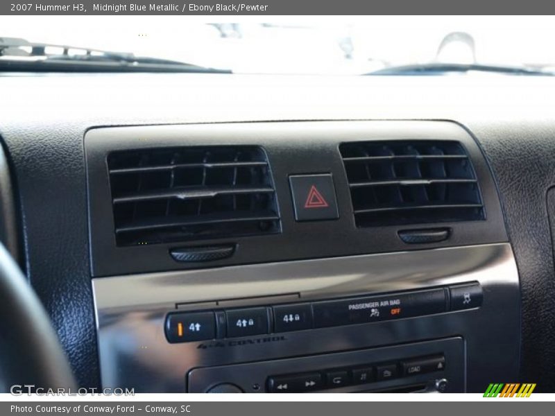 Midnight Blue Metallic / Ebony Black/Pewter 2007 Hummer H3