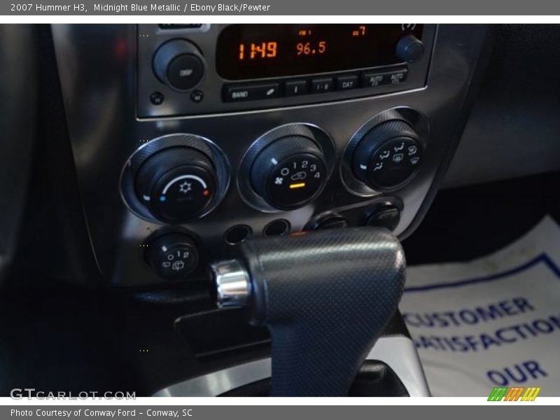Midnight Blue Metallic / Ebony Black/Pewter 2007 Hummer H3