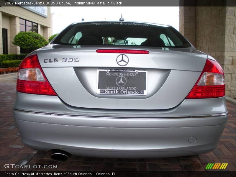 Iridium Silver Metallic / Black 2007 Mercedes-Benz CLK 350 Coupe