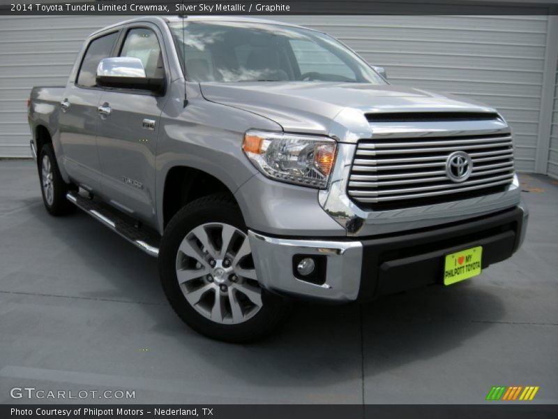 Silver Sky Metallic / Graphite 2014 Toyota Tundra Limited Crewmax
