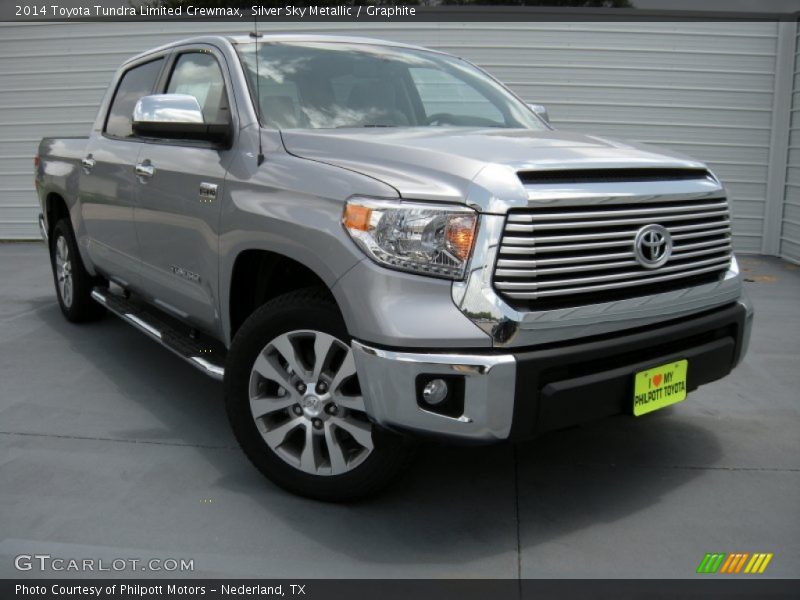 Silver Sky Metallic / Graphite 2014 Toyota Tundra Limited Crewmax