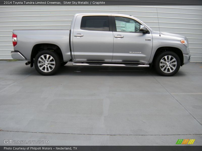Silver Sky Metallic / Graphite 2014 Toyota Tundra Limited Crewmax