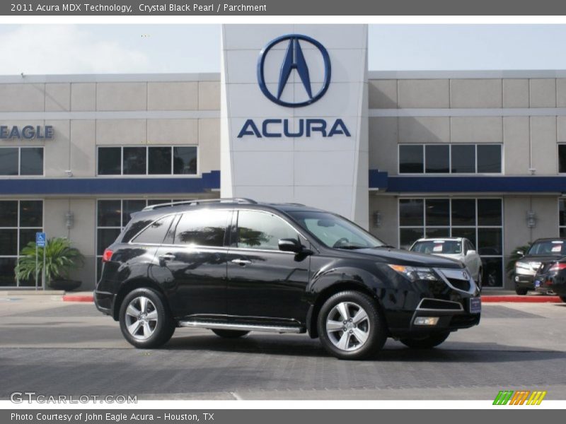 Crystal Black Pearl / Parchment 2011 Acura MDX Technology
