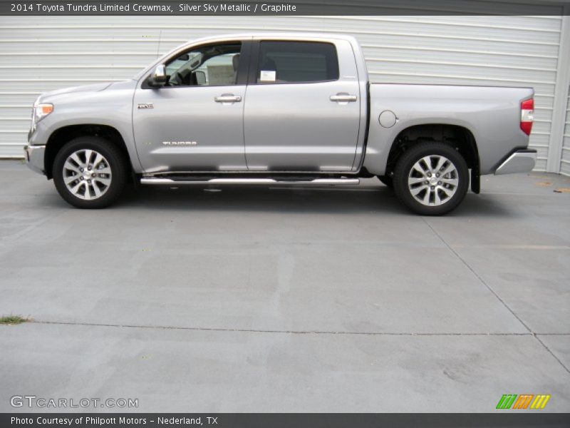 Silver Sky Metallic / Graphite 2014 Toyota Tundra Limited Crewmax