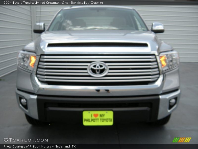 Silver Sky Metallic / Graphite 2014 Toyota Tundra Limited Crewmax