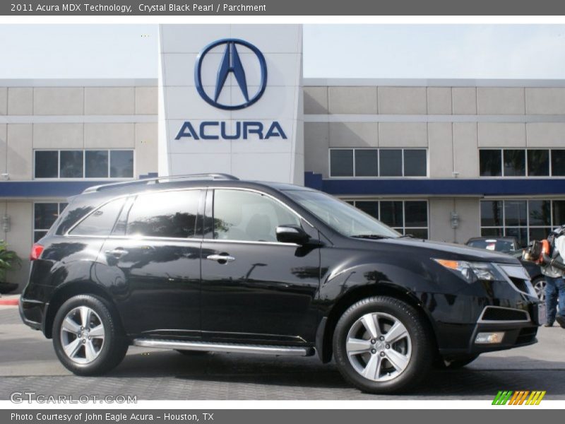 Crystal Black Pearl / Parchment 2011 Acura MDX Technology