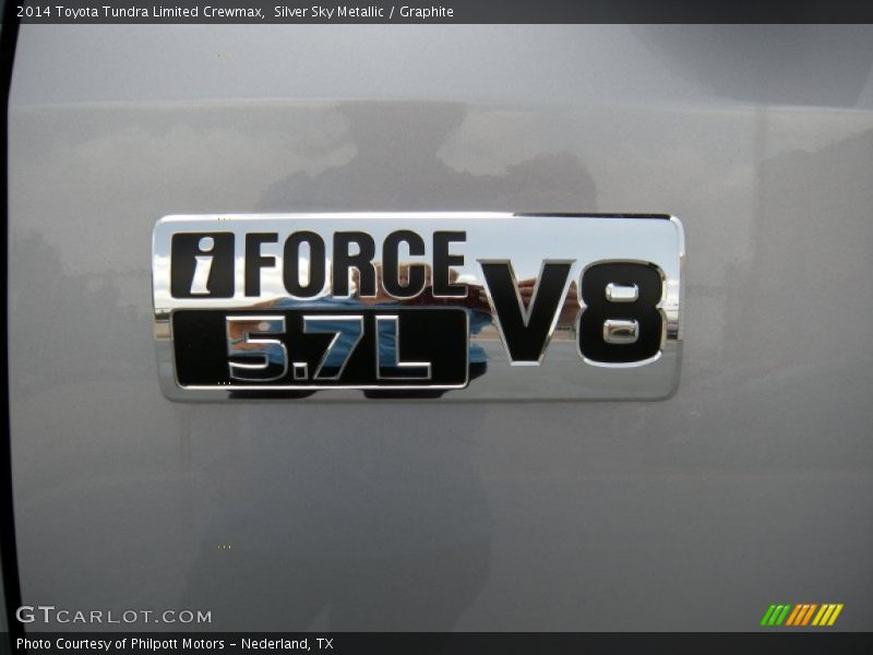 Silver Sky Metallic / Graphite 2014 Toyota Tundra Limited Crewmax