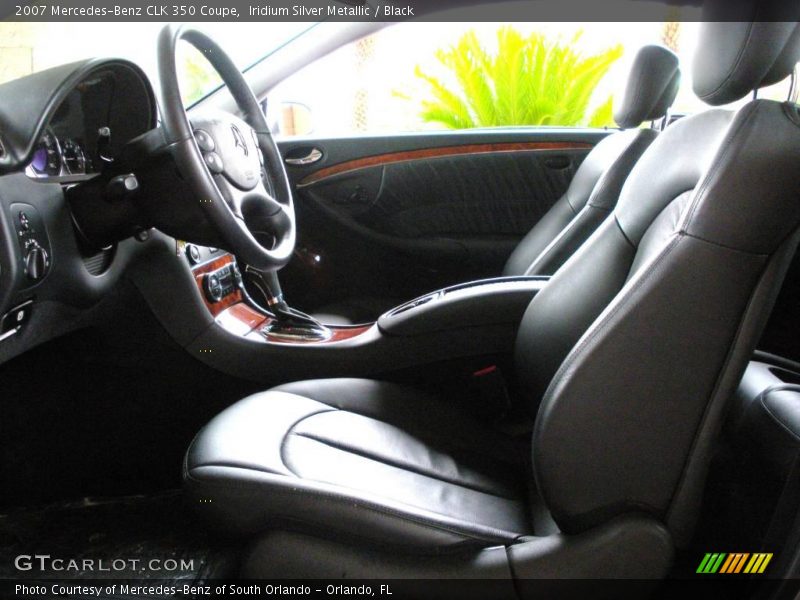 Iridium Silver Metallic / Black 2007 Mercedes-Benz CLK 350 Coupe