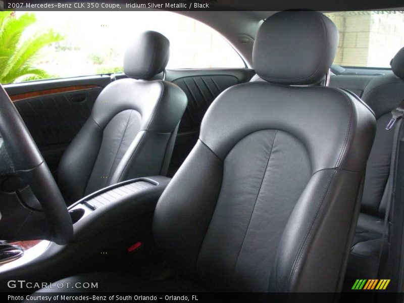 Iridium Silver Metallic / Black 2007 Mercedes-Benz CLK 350 Coupe