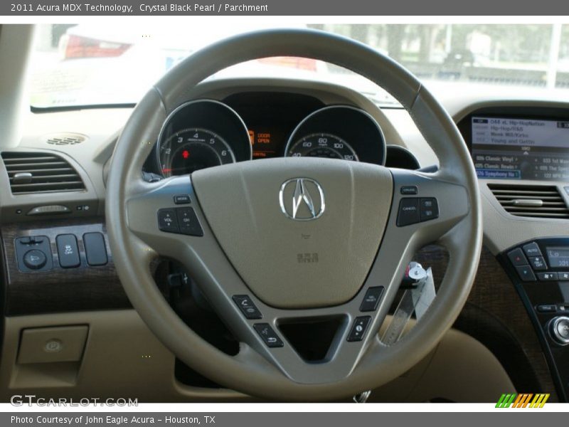 Crystal Black Pearl / Parchment 2011 Acura MDX Technology
