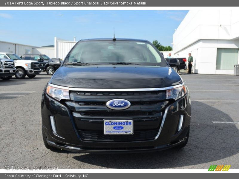 Tuxedo Black / Sport Charcoal Black/Silver Smoke Metallic 2014 Ford Edge Sport