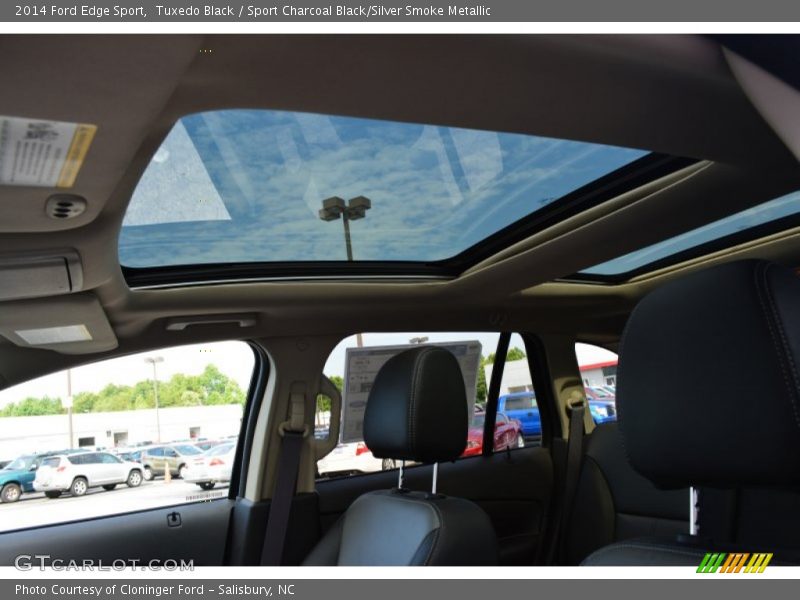 Tuxedo Black / Sport Charcoal Black/Silver Smoke Metallic 2014 Ford Edge Sport