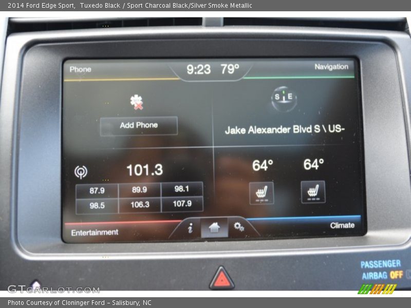 Controls of 2014 Edge Sport